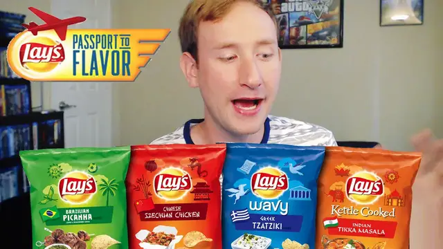 Video thumbnail for Lay's "Passport to Flavor" Taste Test - (Global Potato Chip Flavors!)