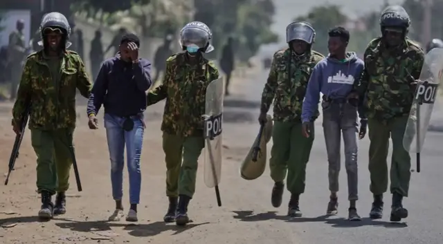 Video thumbnail for Kenyan protests over US Ebola facility turn deadly as anger grows