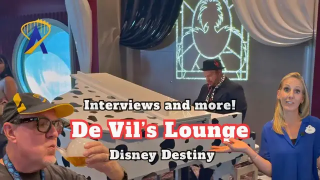 Video thumbnail for Interview: Details on Cruella De Vil's lounge on the Disney Destiny cruise ship