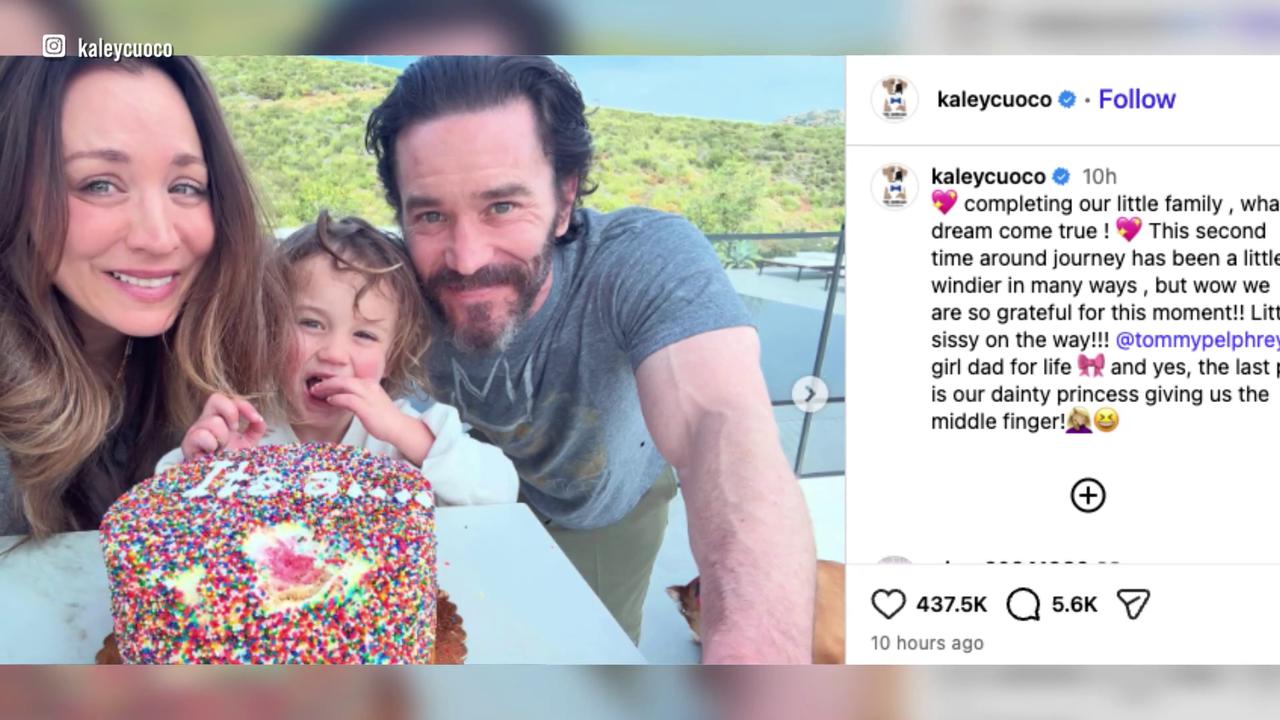 Video thumbnail for UNCAPTIONED: Kaley Cuoco expecting second child.