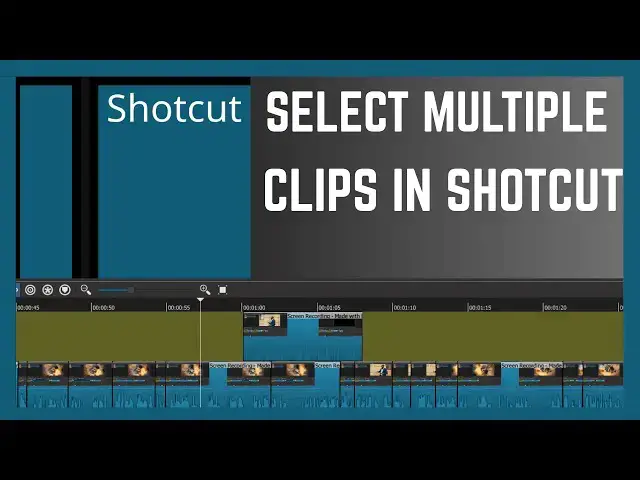 'Video thumbnail for How To Select Multiple Clips From Timeline In Shotcut'
