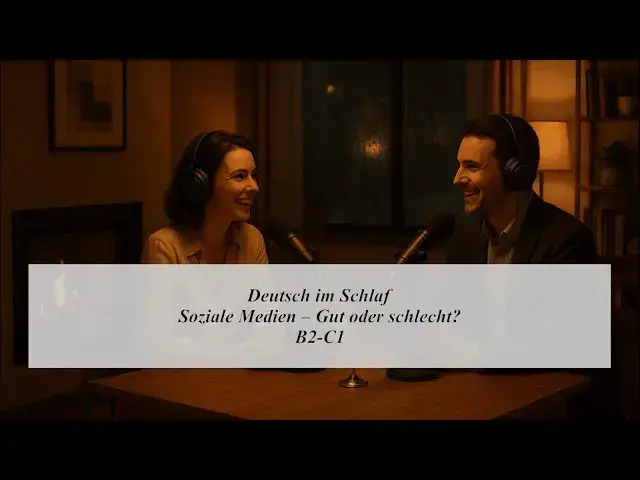 'Video thumbnail for Deutsch Im Schlaf: Soziale Medien – Gut oder Schlecht? | Deutsch Hören Podcast B2-C1'