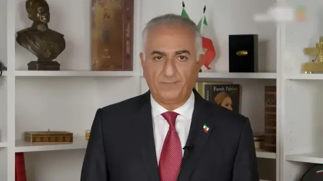 Video thumbnail for Reza Pahlavi vows to recognise Israel, end nuclear programme if he led Iran