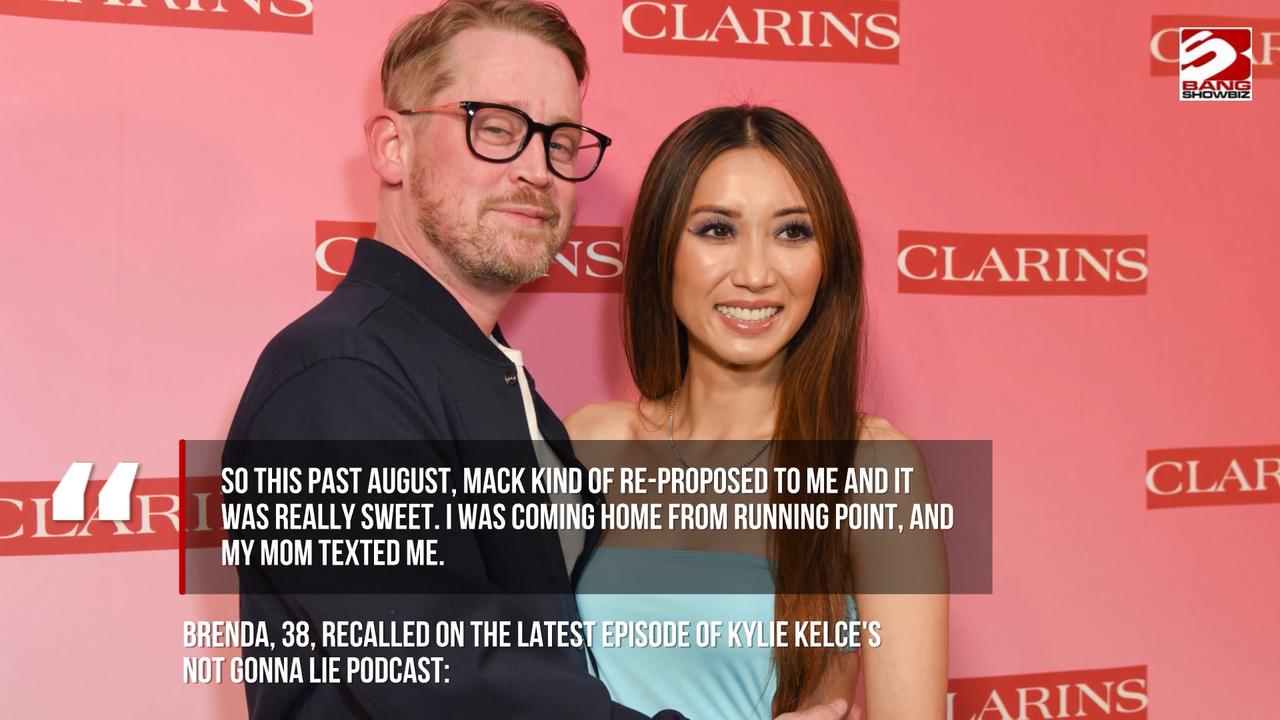 Video thumbnail for Brenda Song and Macaulay Culkin's youngest child accidentally stole the attention during re-proposal