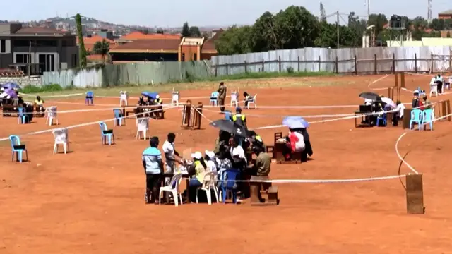 Video thumbnail for Polls close in Ugandan elections: Opposition candidate says vote was held 'in the dark'