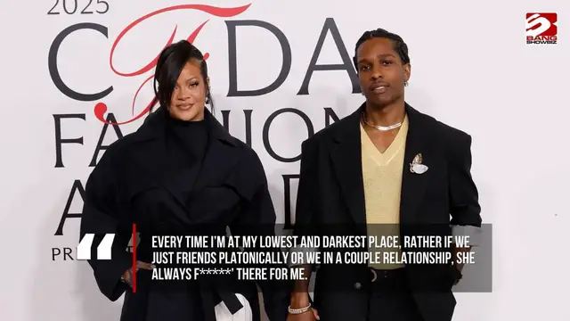 Video thumbnail for Rihanna has always stood by ASAP Rocky during the "lowest and darkest" moments of his life