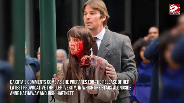 Video thumbnail for Dakota Johnson praises famous mother for giving her love of her body.