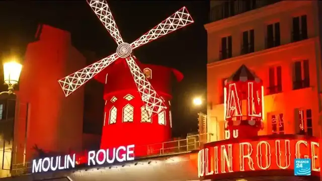 Video thumbnail for France: Moulin Rouge windmill to twirl again in Paris