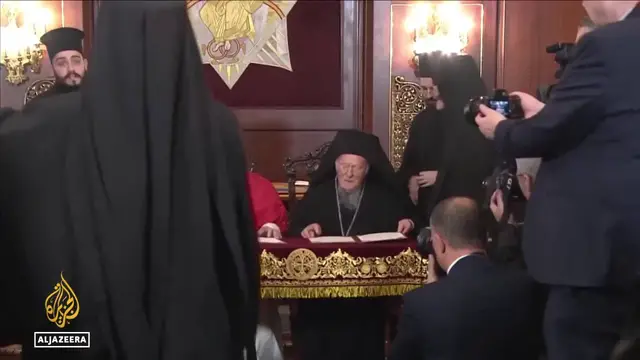 Video thumbnail for Pope Leo XIV in Turkiye: Christian leaders pledge to set common Easter date