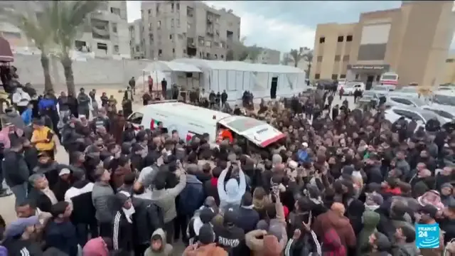 Video thumbnail for Israeli fire kills 11 in Gaza: Three journalists among the dead