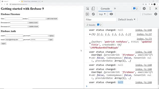 Video thumbnail for Getting Started with Firebase 9 #15 - Unsubscribing from Changes