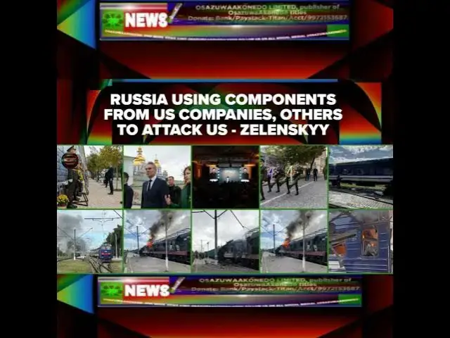 'Video thumbnail for Russia Using Components From US Companies, Others To Attack Us - Zelenskyy'