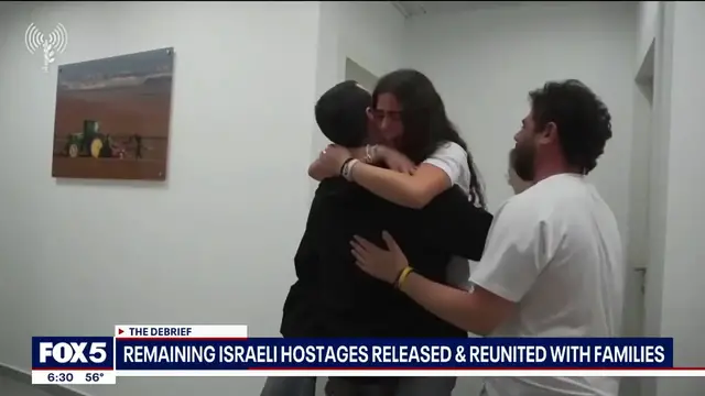 'Video thumbnail for After two years in captivity, hostages return home amid fragile peace deal'