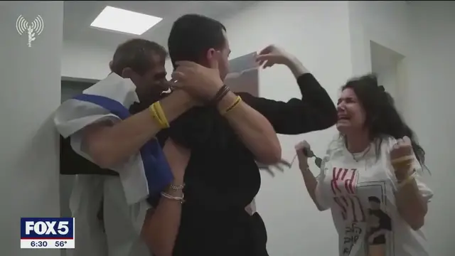 'Video thumbnail for After two years in captivity, hostages return home amid fragile peace deal'
