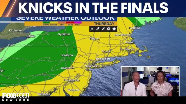 Video thumbnail for Knicks parade forecast: When will the rain start?