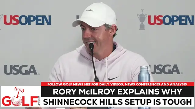 Video thumbnail for Rory McIlroy defines the line between difficult and unfair in golf at US Open