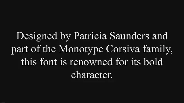 'Video thumbnail for Monotype Corsiva Bold: Free Font Download'