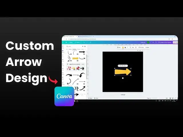 'Video thumbnail for How to Create a Custom Arrow in Canva'