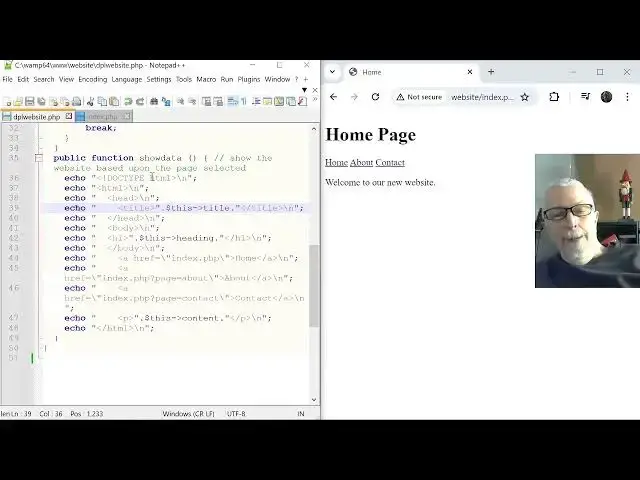 Video thumbnail for 2024 05 10 3:00 pm Create a website with OOP