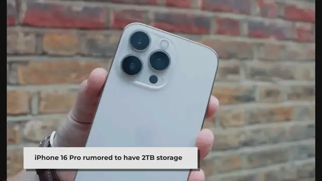 'Video thumbnail for iPhone 16 Pro Might Offer 2TB Internal Storage'