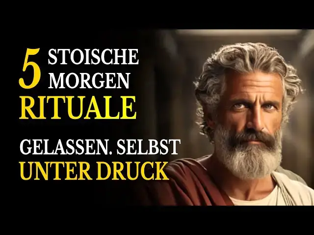 Video thumbnail for Gelassenheit am Morgen: 5 Stoische Morgenrituale für stressige Tage