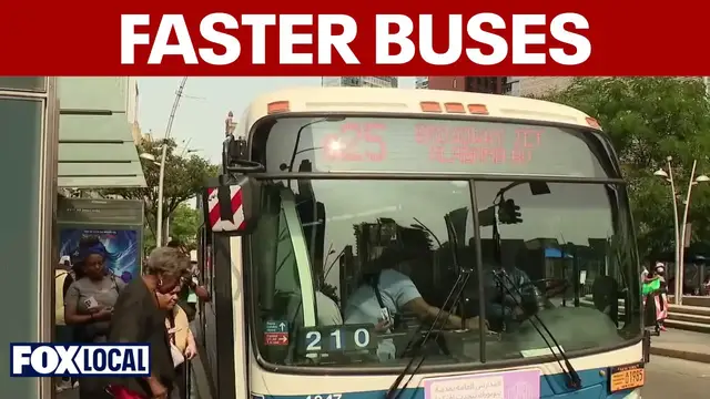 Video thumbnail for NYC bus upgrades hope to speed up commute times