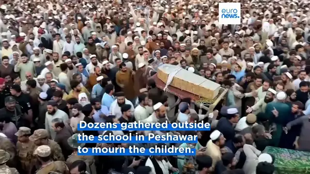 Video thumbnail for Families of 34 children killed in Pakistan school roof collapse demand justice