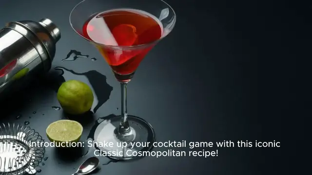 Video thumbnail for Classic Cosmopolitan Recipe