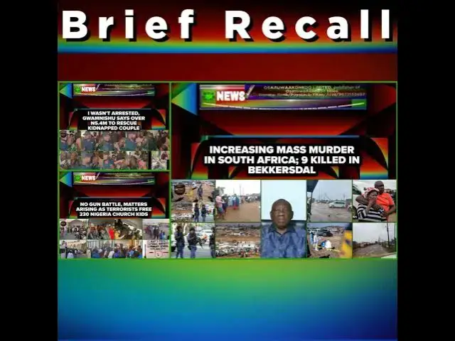 Video thumbnail for NewsBriefRecall @9pm 22-12