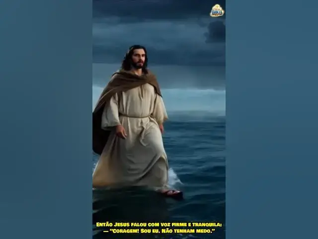 Video thumbnail for Jesus anda sobre as águas / MILAGRE #shorts