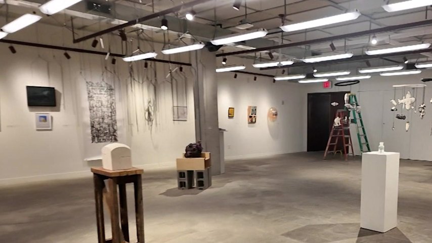 Video thumbnail for Brooklyn Waterfront Artists Coalition hosts first in-person exhibition since 2025 Red Hook warehouse fire