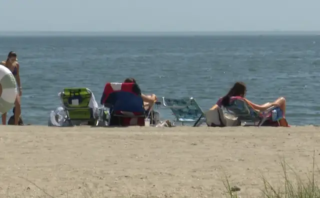 Video thumbnail for Heavy rain prompts beach closures and swimming warning across Connecticut