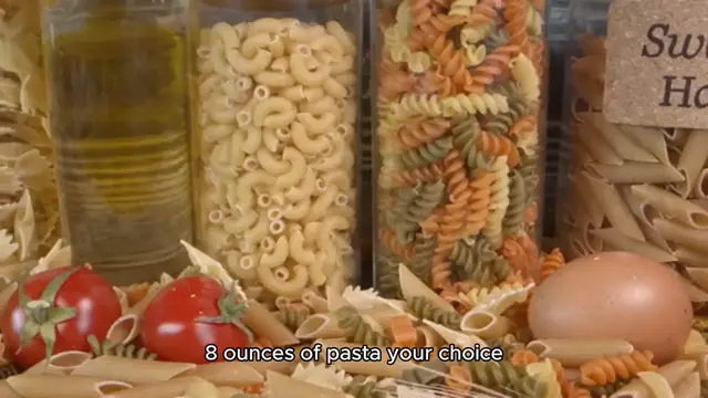'Video thumbnail for easy pasta recipe'