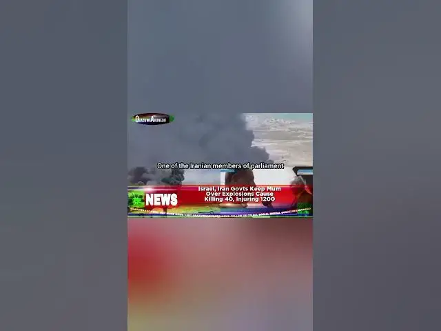 Video thumbnail for Israel, Iran Govts Keep Mum Over Explosions Cause Killing 40, Injuring 1200