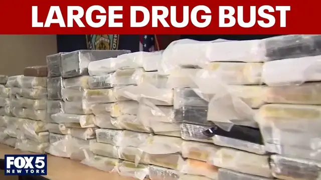Video thumbnail for Hundreds of pounds of cocaine seized in drug bust