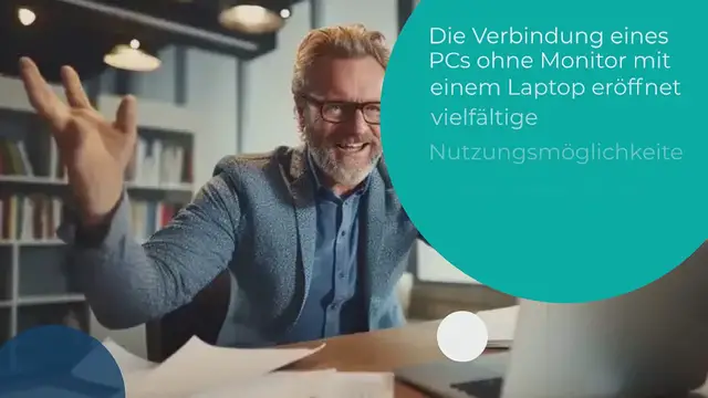 Video thumbnail for PC ohne Monitor mit Laptop verbinden: Kompletter Leitfaden und Anleitung