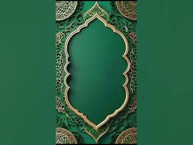 Video thumbnail for #IslamicPost#IslamicDesign#IslamicArt#GreenAndGold#RamadanVibes