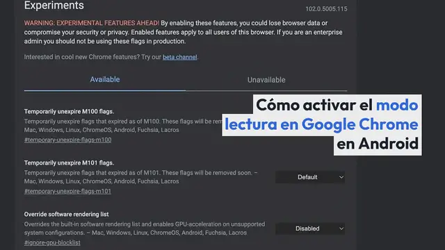 Video thumbnail for Cómo activar el modo lectura en Google Chrome en Android