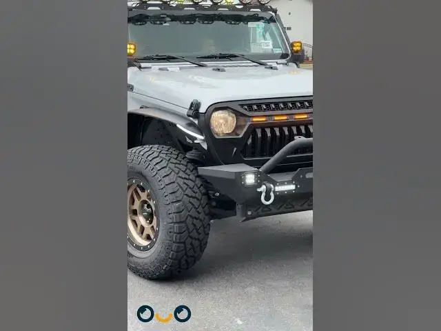 Video thumbnail for Jeep Gladiator Lights Rims and Bumper Upgrade