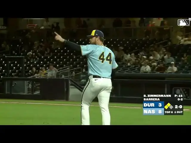 'Video thumbnail for Adam Hall's AMAZING Leaping Catch At The Wall! | Milwaukee Brewers MiLB | 04/25/2025'
