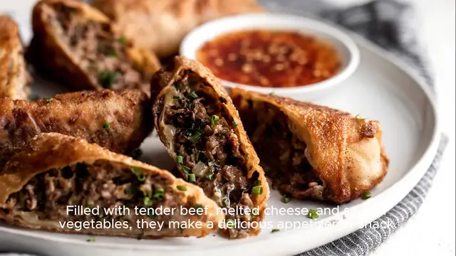Video thumbnail for Philly Cheesesteak Egg Roll recipe
