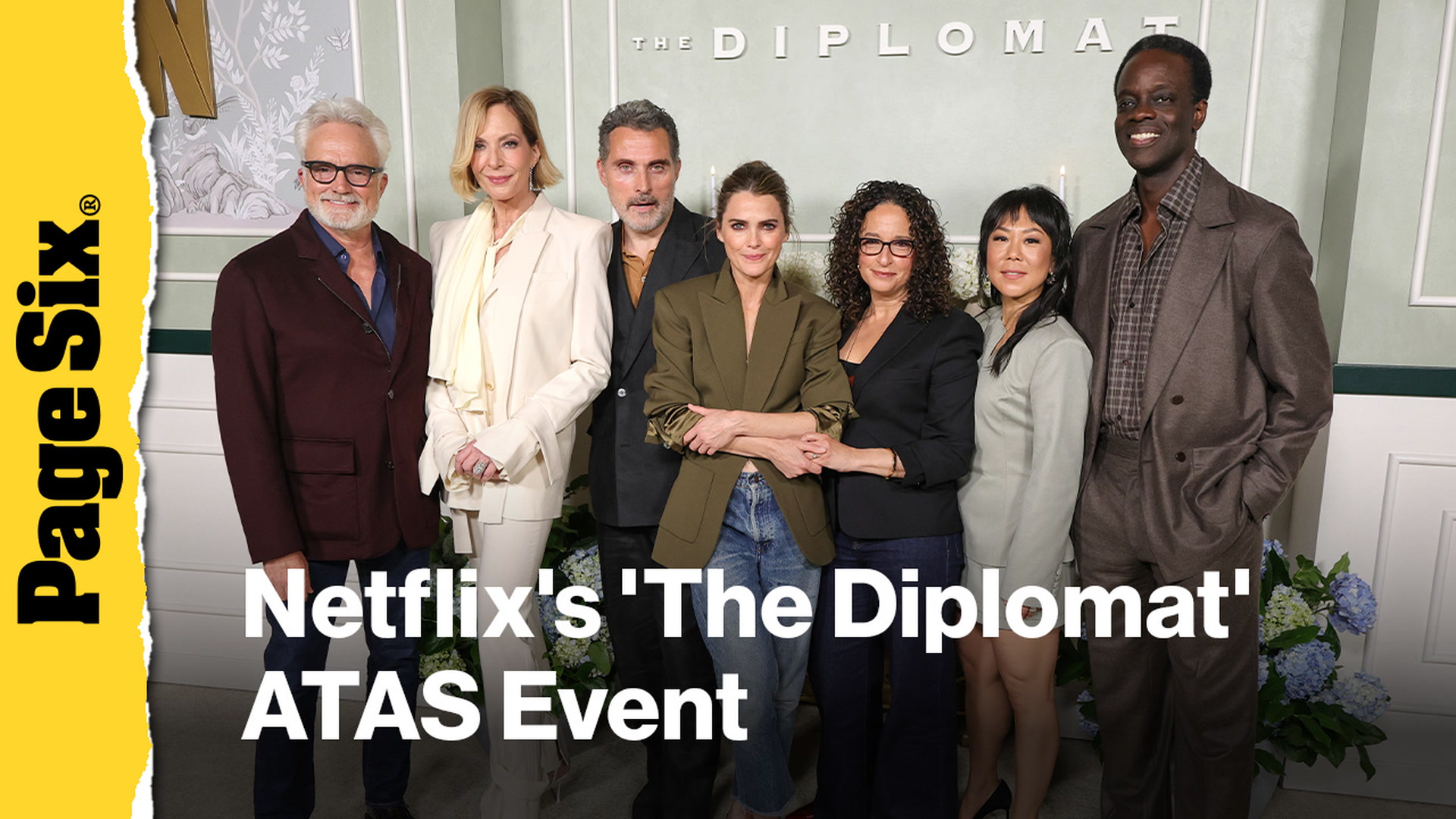 Video thumbnail for Bradley Whitford, Allison Janney, Rufus Sewell and more attend Netflix's 'The Diplomat' ATAS Event