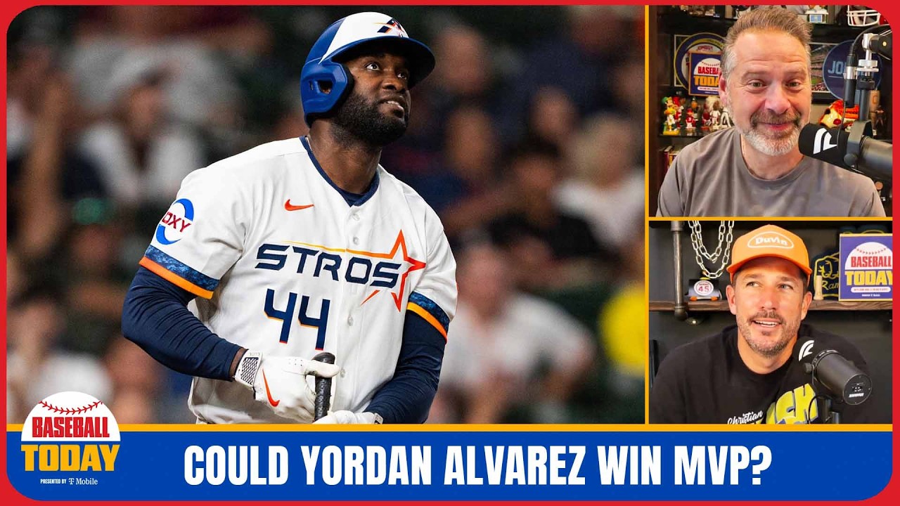 Video thumbnail for Could Yordan Alvarez win AL MVP over Aaron Judge this year? | Baseball Today