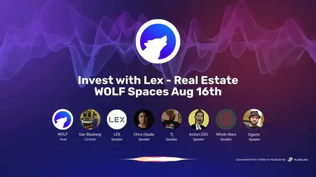 'Video thumbnail for Invest with Lex Real Estate | WOLF Spaces Aug 16th'