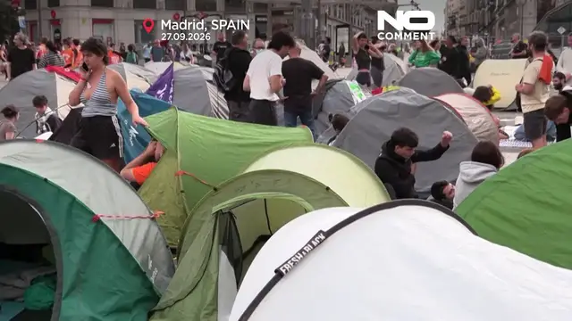 Video thumbnail for Watch: mass Madrid protests over Maricarmen eviction and housing crisis