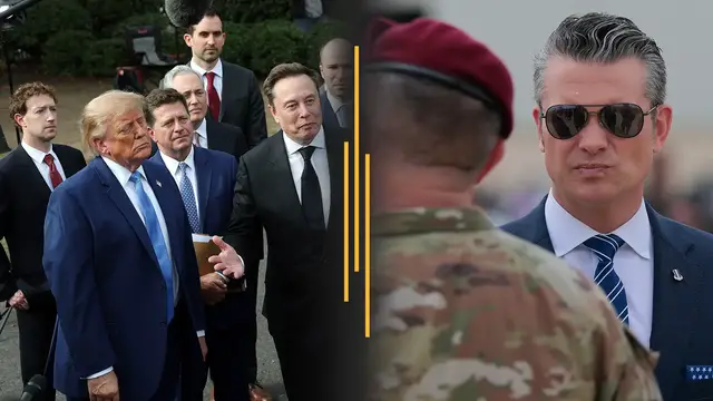 Video thumbnail for Trump embraces AI self-policing; Hegseth moves to cut generals and admirals