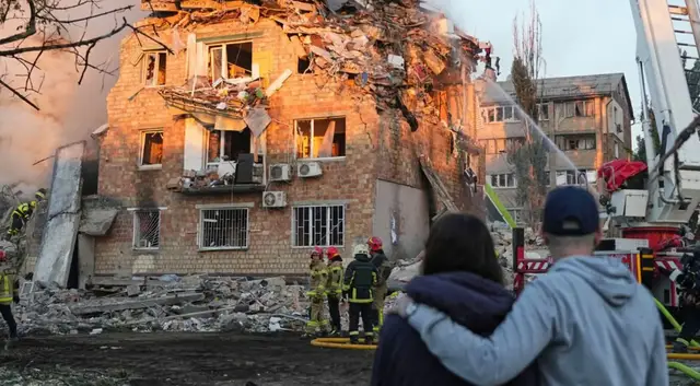 'Video thumbnail for ‘Massive’ Russian attack on Ukraine’s Kyiv kills at least 18, wounds dozens'