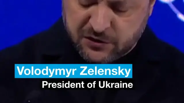 Video thumbnail for Zelensky says that "nothing has changed" since last Davos summit