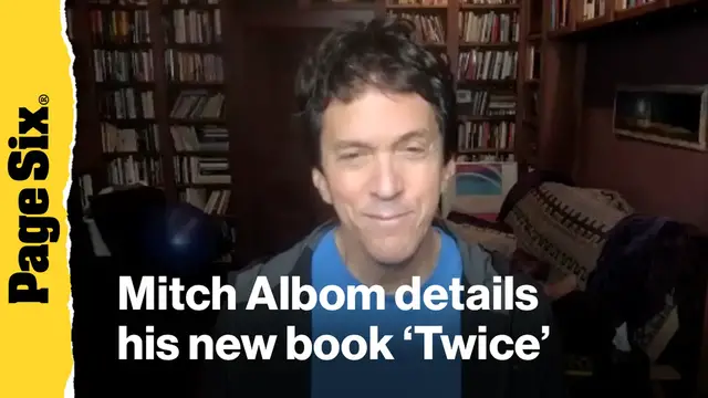 'Video thumbnail for Mitch Albom details his new book romance novel 'Twice''