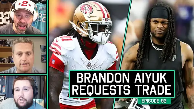 'Video thumbnail for QB Training Camp Battles + Will Brandon Aiyuk Be Traded?'